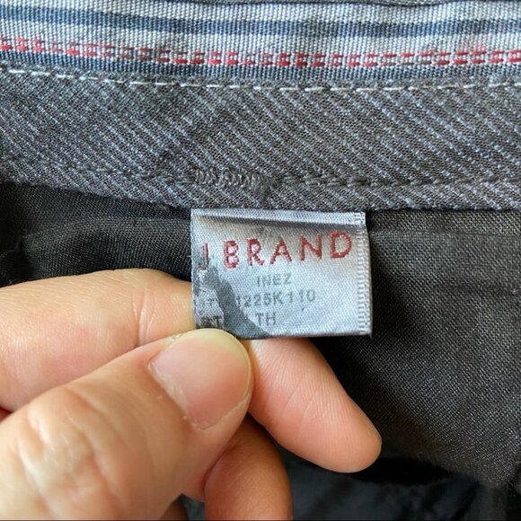 J Brand Inez Coated Slim Fit Cropped Pants Button Fly - Picture 7 of 14